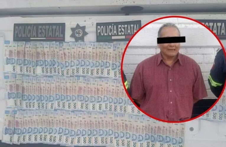 Detienen a un hombre en el Estado de México por intentar depositar 85 mil pesos en billetes falsos