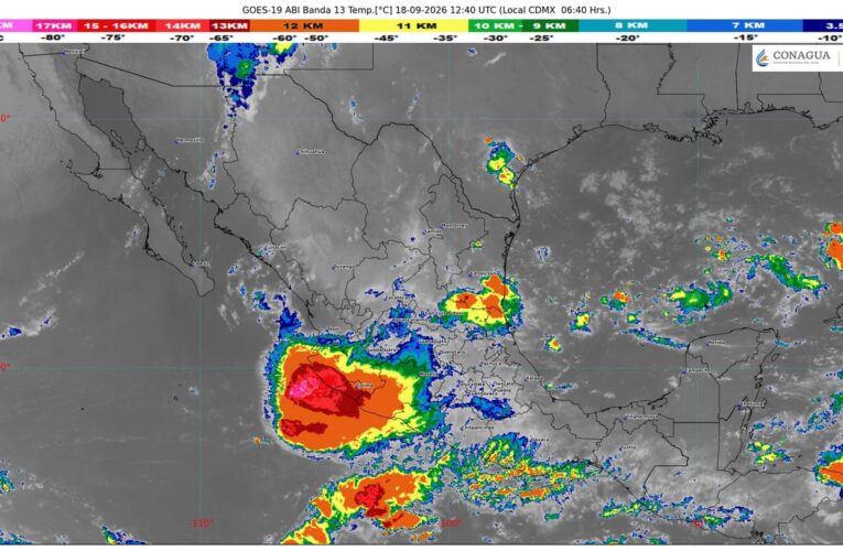 Pronostican lluvias fuertes en zonas del noreste, oriente y sureste mexicano, incluida la península de Yucatán