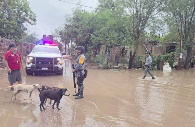 Apoya Guardia Nacional a afectados por lluvias en Sonora