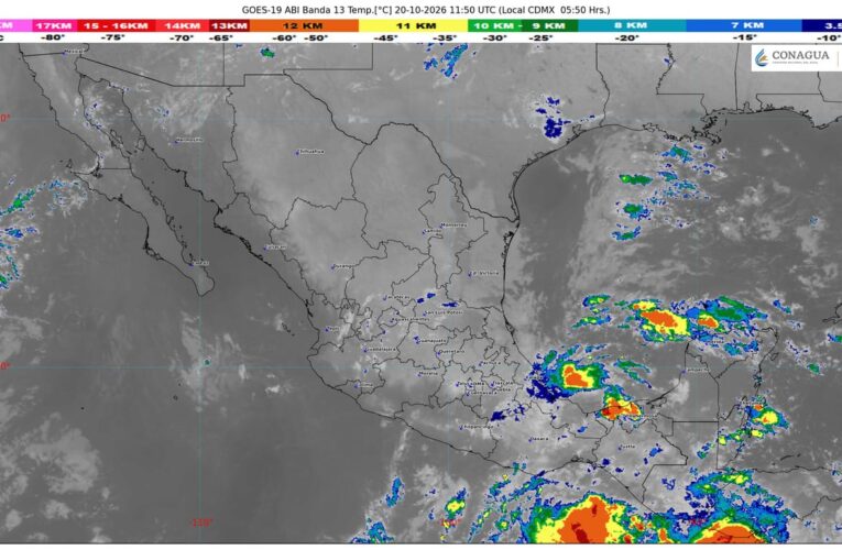 El Frente Número 2, estacionario sobre el noreste de la Península de Yucatán